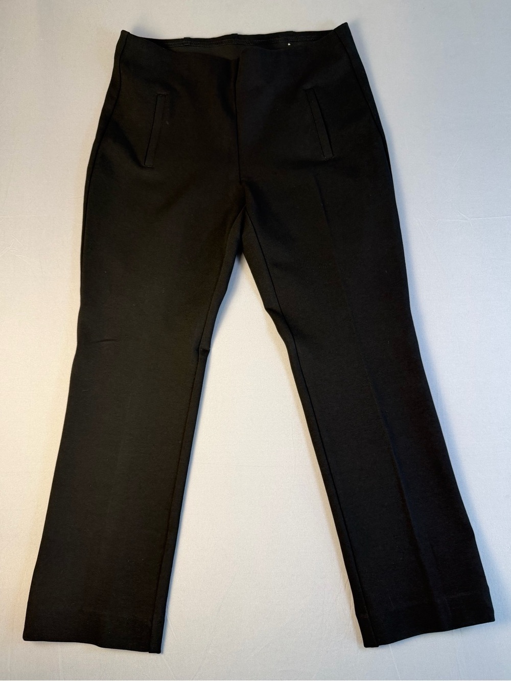 Chico's Women’s Dress Pants Slim Straight With Elastic Invisable Waist 00 Short - Picture 2 of 15